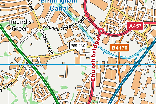 B69 2BX map - OS VectorMap District (Ordnance Survey) B69 2BX map - OS VectorMap District (Ordnance Survey)