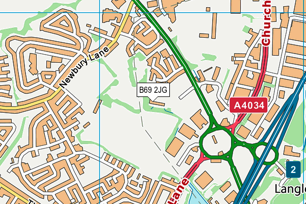 B69 2JG map - OS VectorMap District (Ordnance Survey) B69 2JG map - OS VectorMap District (Ordnance Survey)