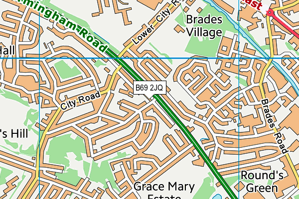 B69 2JQ map - OS VectorMap District (Ordnance Survey) B69 2JQ map - OS VectorMap District (Ordnance Survey)