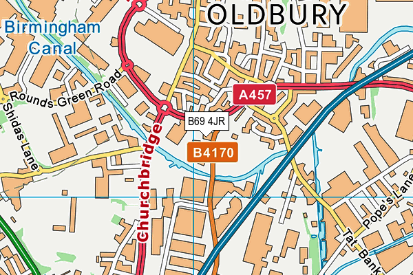 B69 4JR map - OS VectorMap District (Ordnance Survey) B69 4JR map - OS VectorMap District (Ordnance Survey)