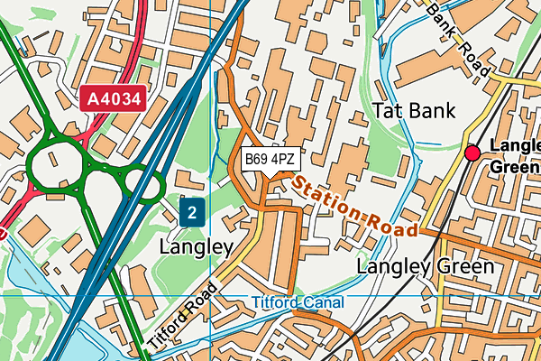 B69 4PZ map - OS VectorMap District (Ordnance Survey) B69 4PZ map - OS VectorMap District (Ordnance Survey)