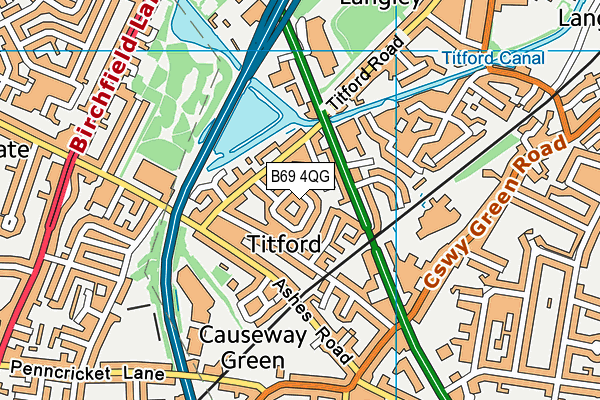 B69 4QG map - OS VectorMap District (Ordnance Survey) B69 4QG map - OS VectorMap District (Ordnance Survey)
