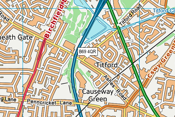B69 4QR map - OS VectorMap District (Ordnance Survey) B69 4QR map - OS VectorMap District (Ordnance Survey)