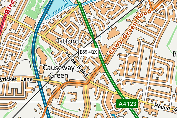 B69 4QX map - OS VectorMap District (Ordnance Survey) B69 4QX map - OS VectorMap District (Ordnance Survey)