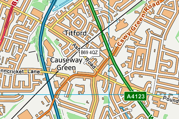 B69 4QZ map - OS VectorMap District (Ordnance Survey) B69 4QZ map - OS VectorMap District (Ordnance Survey)