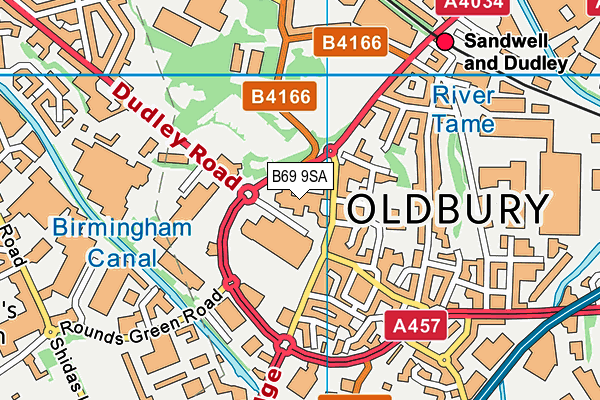 B69 9SA map - OS VectorMap District (Ordnance Survey) B69 9SA map - OS VectorMap District (Ordnance Survey)