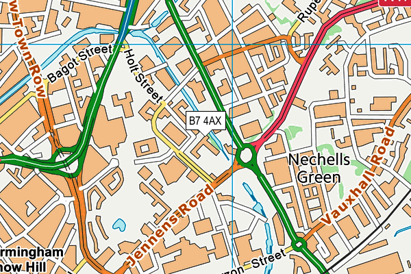 B7 4AX map - OS VectorMap District (Ordnance Survey) B7 4AX map - OS VectorMap District (Ordnance Survey)