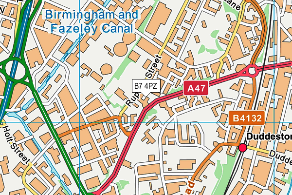 B7 4PZ map - OS VectorMap District (Ordnance Survey) B7 4PZ map - OS VectorMap District (Ordnance Survey)