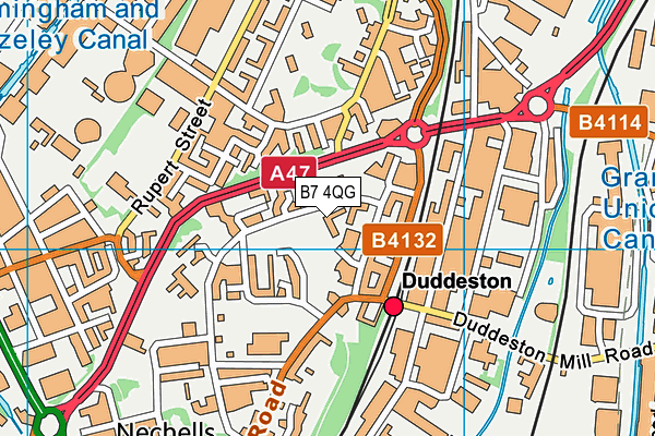 B7 4QG map - OS VectorMap District (Ordnance Survey) B7 4QG map - OS VectorMap District (Ordnance Survey)
