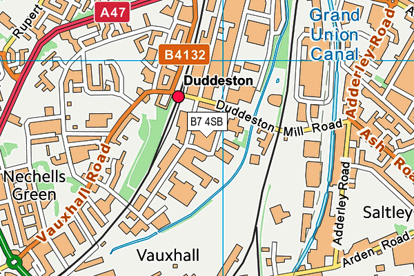B7 4SB map - OS VectorMap District (Ordnance Survey) B7 4SB map - OS VectorMap District (Ordnance Survey)