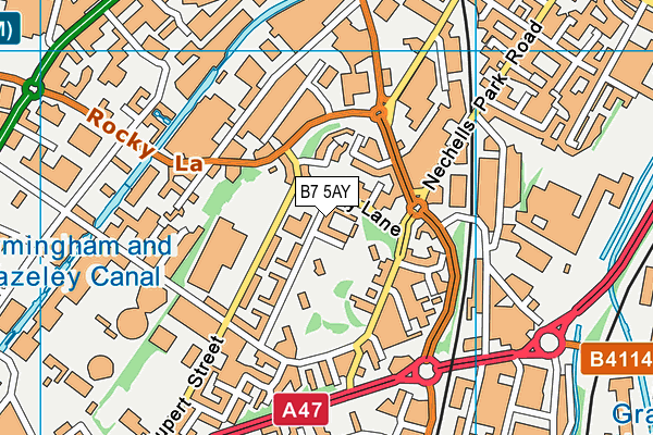 B7 5AY map - OS VectorMap District (Ordnance Survey) B7 5AY map - OS VectorMap District (Ordnance Survey)