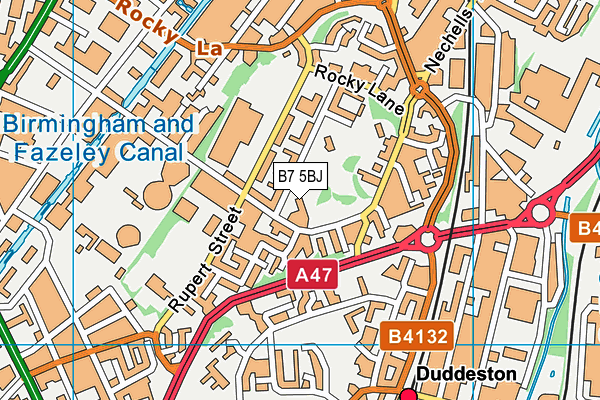 B7 5BJ map - OS VectorMap District (Ordnance Survey) B7 5BJ map - OS VectorMap District (Ordnance Survey)