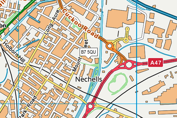 B7 5QU map - OS VectorMap District (Ordnance Survey) B7 5QU map - OS VectorMap District (Ordnance Survey)