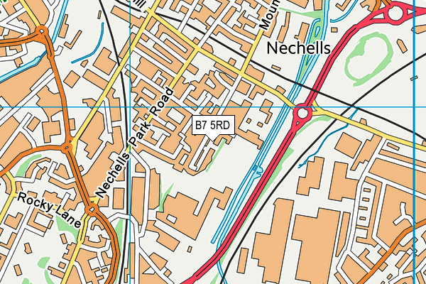 B7 5RD map - OS VectorMap District (Ordnance Survey) B7 5RD map - OS VectorMap District (Ordnance Survey)