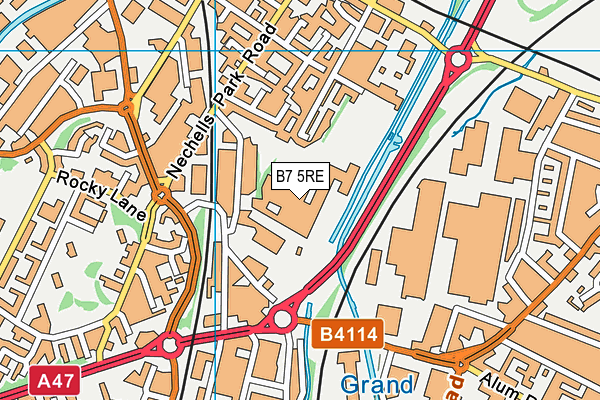 B7 5RE map - OS VectorMap District (Ordnance Survey) B7 5RE map - OS VectorMap District (Ordnance Survey)