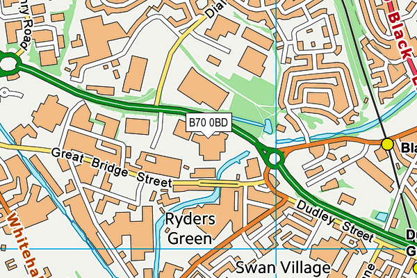 B70 0BD map - OS VectorMap District (Ordnance Survey) B70 0BD map - OS VectorMap District (Ordnance Survey)