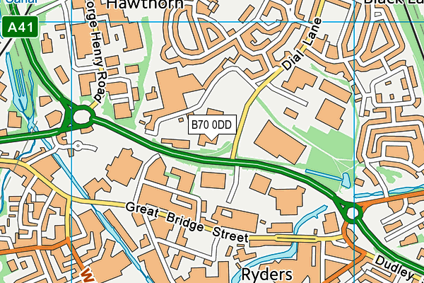 B70 0DD map - OS VectorMap District (Ordnance Survey) B70 0DD map - OS VectorMap District (Ordnance Survey)