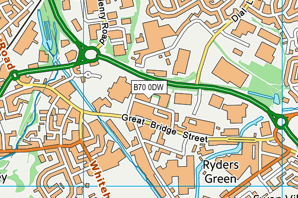 B70 0DW map - OS VectorMap District (Ordnance Survey) B70 0DW map - OS VectorMap District (Ordnance Survey)