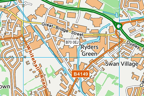 B70 0EJ map - OS VectorMap District (Ordnance Survey) B70 0EJ map - OS VectorMap District (Ordnance Survey)