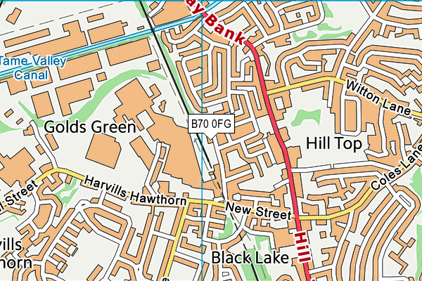 B70 0FG map - OS VectorMap District (Ordnance Survey) B70 0FG map - OS VectorMap District (Ordnance Survey)