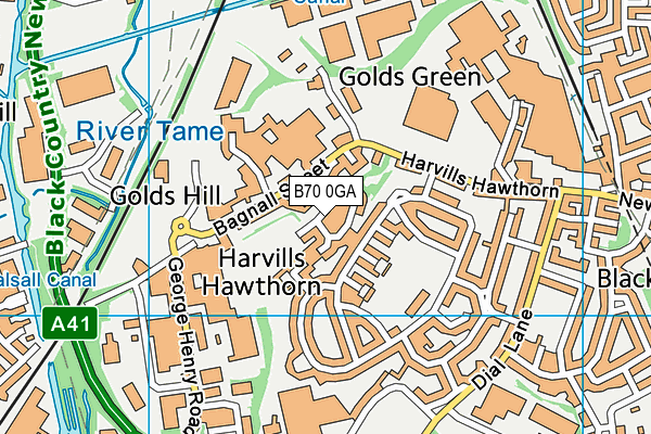 B70 0GA map - OS VectorMap District (Ordnance Survey) B70 0GA map - OS VectorMap District (Ordnance Survey)