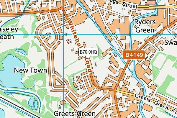 B70 0HQ map - OS VectorMap District (Ordnance Survey) B70 0HQ map - OS VectorMap District (Ordnance Survey)