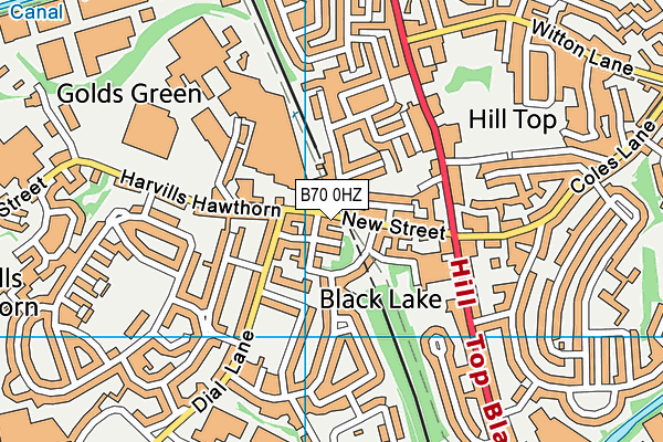 B70 0HZ map - OS VectorMap District (Ordnance Survey) B70 0HZ map - OS VectorMap District (Ordnance Survey)