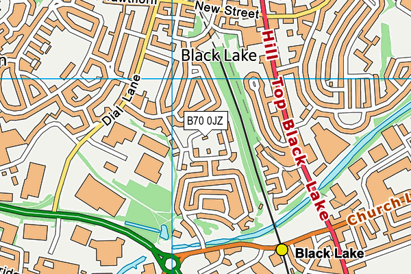 B70 0JZ map - OS VectorMap District (Ordnance Survey) B70 0JZ map - OS VectorMap District (Ordnance Survey)