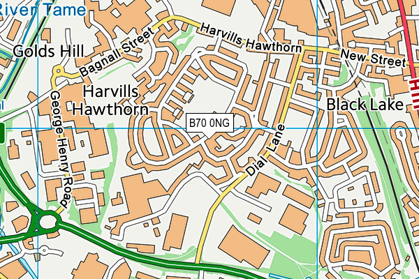 B70 0NG map - OS VectorMap District (Ordnance Survey) B70 0NG map - OS VectorMap District (Ordnance Survey)