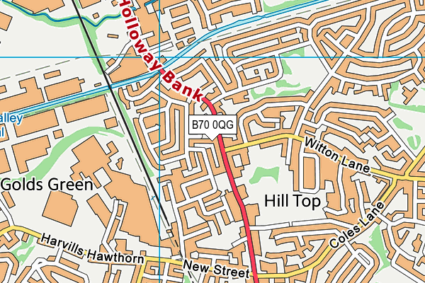 B70 0QG map - OS VectorMap District (Ordnance Survey) B70 0QG map - OS VectorMap District (Ordnance Survey)