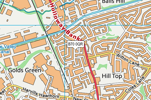 B70 0QR map - OS VectorMap District (Ordnance Survey) B70 0QR map - OS VectorMap District (Ordnance Survey)