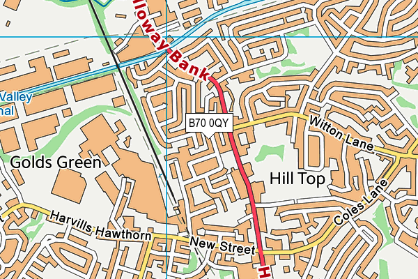B70 0QY map - OS VectorMap District (Ordnance Survey) B70 0QY map - OS VectorMap District (Ordnance Survey)