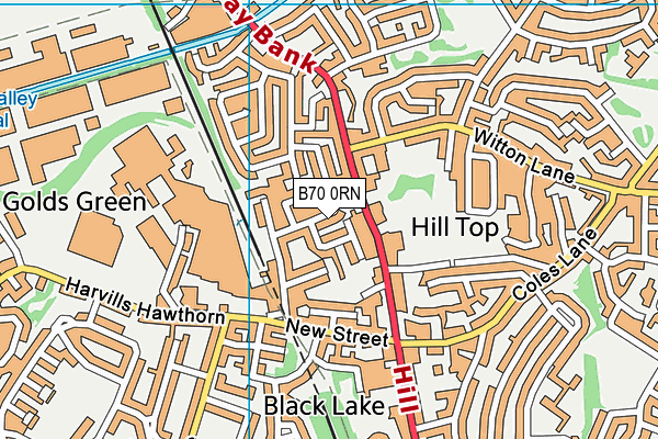 B70 0RN map - OS VectorMap District (Ordnance Survey) B70 0RN map - OS VectorMap District (Ordnance Survey)