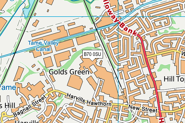 B70 0SU map - OS VectorMap District (Ordnance Survey) B70 0SU map - OS VectorMap District (Ordnance Survey)