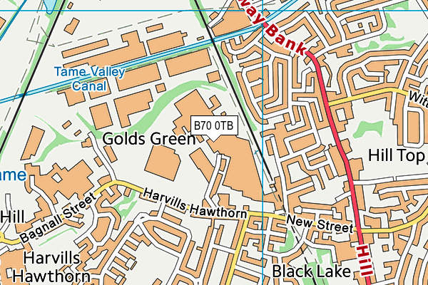 B70 0TB map - OS VectorMap District (Ordnance Survey) B70 0TB map - OS VectorMap District (Ordnance Survey)
