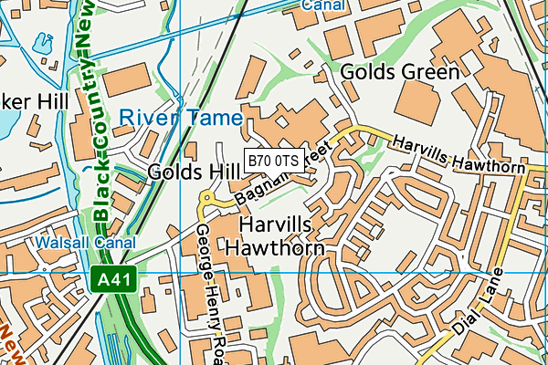B70 0TS map - OS VectorMap District (Ordnance Survey) B70 0TS map - OS VectorMap District (Ordnance Survey)