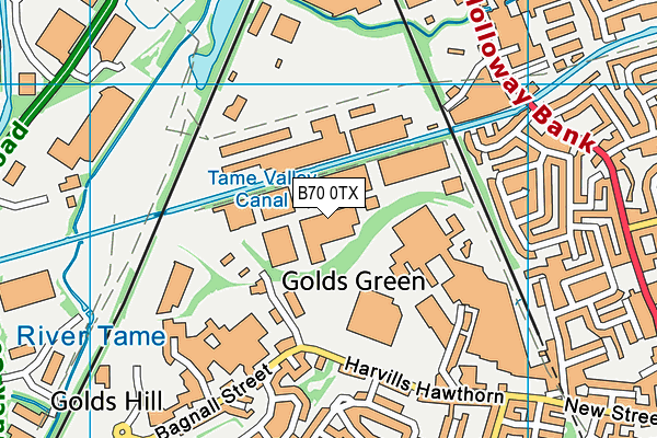 B70 0TX map - OS VectorMap District (Ordnance Survey) B70 0TX map - OS VectorMap District (Ordnance Survey)