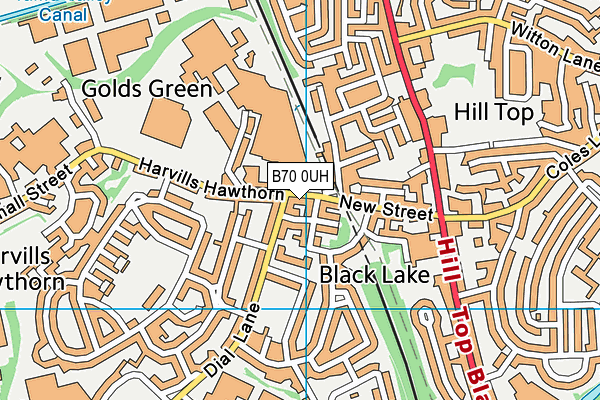 B70 0UH map - OS VectorMap District (Ordnance Survey) B70 0UH map - OS VectorMap District (Ordnance Survey)