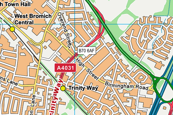 B70 6AF map - OS VectorMap District (Ordnance Survey) B70 6AF map - OS VectorMap District (Ordnance Survey)