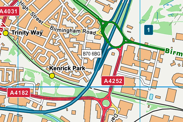 B70 6BG map - OS VectorMap District (Ordnance Survey) B70 6BG map - OS VectorMap District (Ordnance Survey)