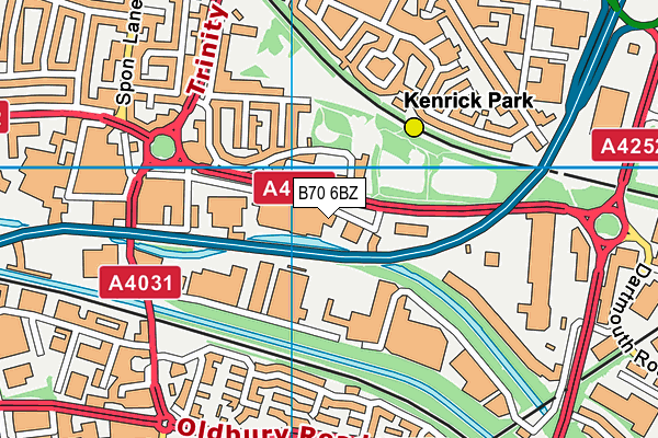 B70 6BZ map - OS VectorMap District (Ordnance Survey) B70 6BZ map - OS VectorMap District (Ordnance Survey)