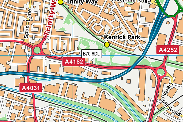 B70 6DL map - OS VectorMap District (Ordnance Survey) B70 6DL map - OS VectorMap District (Ordnance Survey)