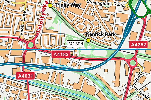 B70 6DN map - OS VectorMap District (Ordnance Survey) B70 6DN map - OS VectorMap District (Ordnance Survey)