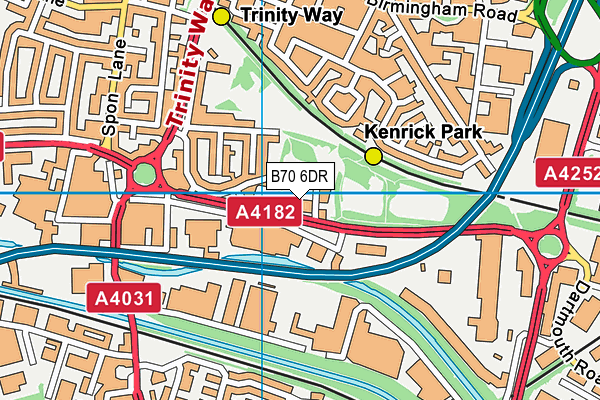 B70 6DR map - OS VectorMap District (Ordnance Survey) B70 6DR map - OS VectorMap District (Ordnance Survey)