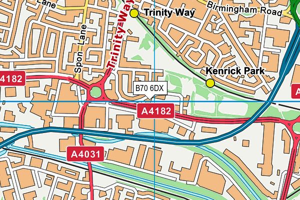 B70 6DX map - OS VectorMap District (Ordnance Survey) B70 6DX map - OS VectorMap District (Ordnance Survey)