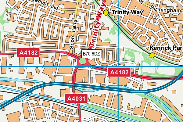 B70 6DZ map - OS VectorMap District (Ordnance Survey) B70 6DZ map - OS VectorMap District (Ordnance Survey)