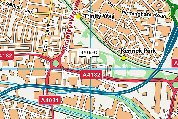 B70 6EQ map - OS VectorMap District (Ordnance Survey) B70 6EQ map - OS VectorMap District (Ordnance Survey)