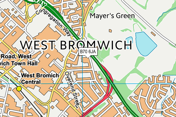 B70 6JA map - OS VectorMap District (Ordnance Survey) B70 6JA map - OS VectorMap District (Ordnance Survey)