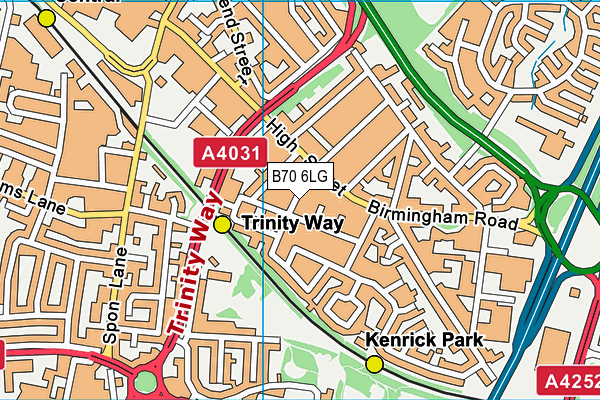 B70 6LG map - OS VectorMap District (Ordnance Survey) B70 6LG map - OS VectorMap District (Ordnance Survey)