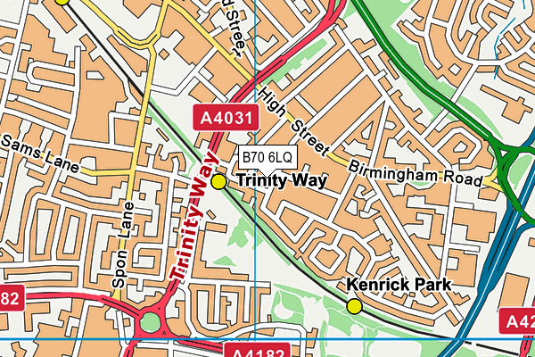 B70 6LQ map - OS VectorMap District (Ordnance Survey) B70 6LQ map - OS VectorMap District (Ordnance Survey)